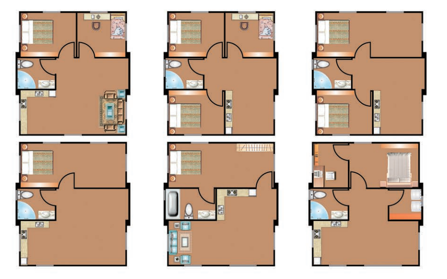 two bedroom Australia prefab container house plans