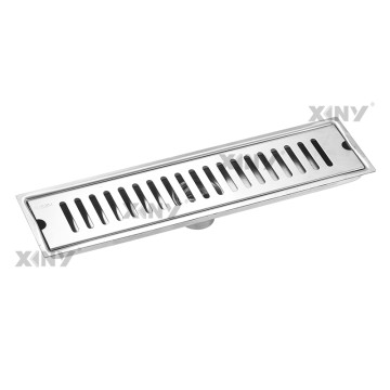 Linear Rectangular Shower Floor Drain With Brush Polishing Finish ODM