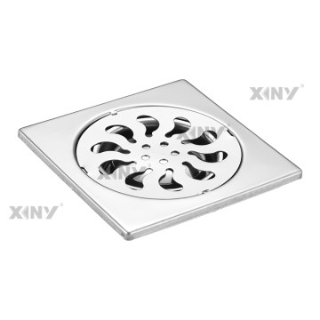 Modern 4 Inch Square Shower Drain Stainless Steel Floor Drain Odor Proof