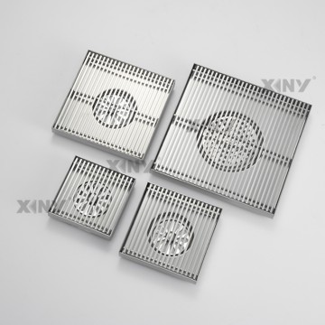 Square Shower Floor Drain SUS304 Stainless Steel Material Corrosion Resistant