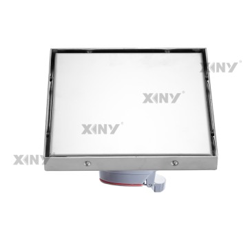 304 Square Shape Stainless Steel Shower Floor Drain With Satin Polished Finish