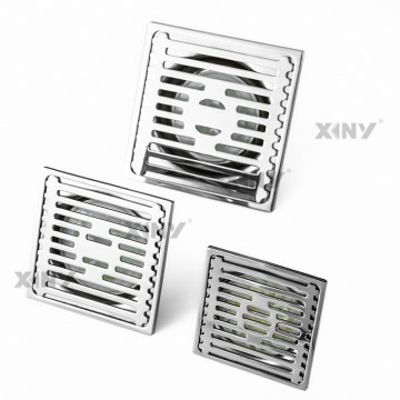 Polished Mirror Color Square 4&5 Inch Bathroom Stainless steel Shower Floor Drain