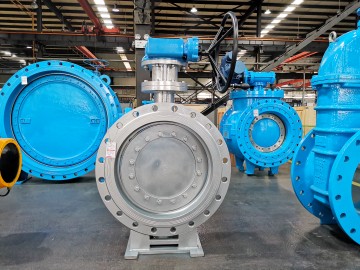 Triple eccentric metal seal butterfly valve SS304