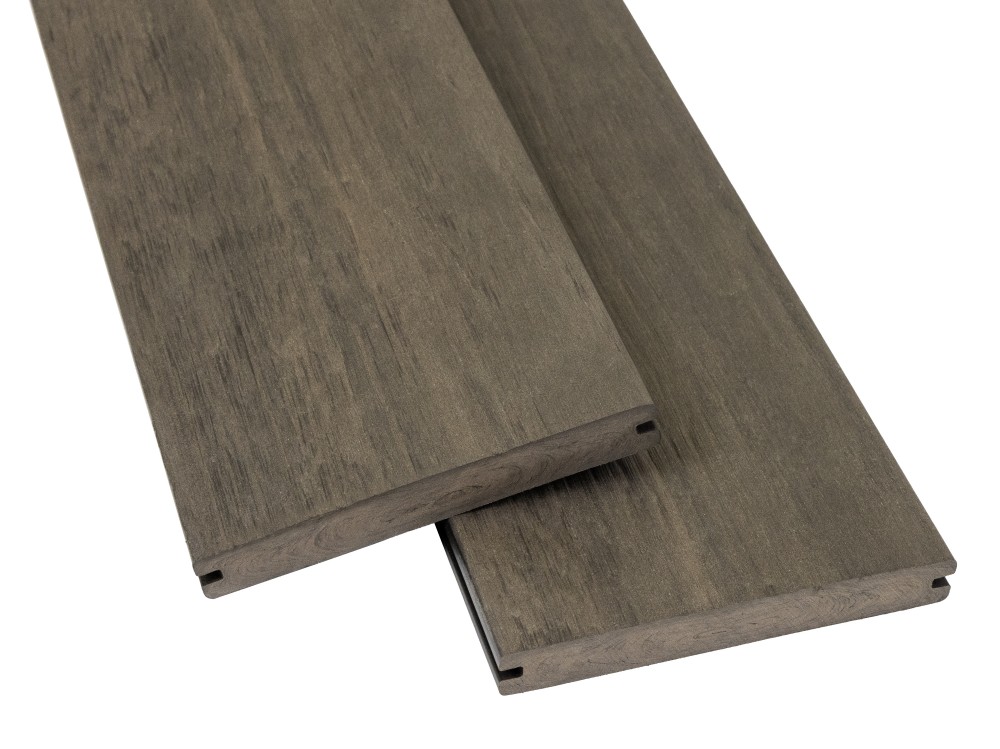 3D-Embossed Wood Plastic Composite Decking - Mixed Colors Solid 150×20mm