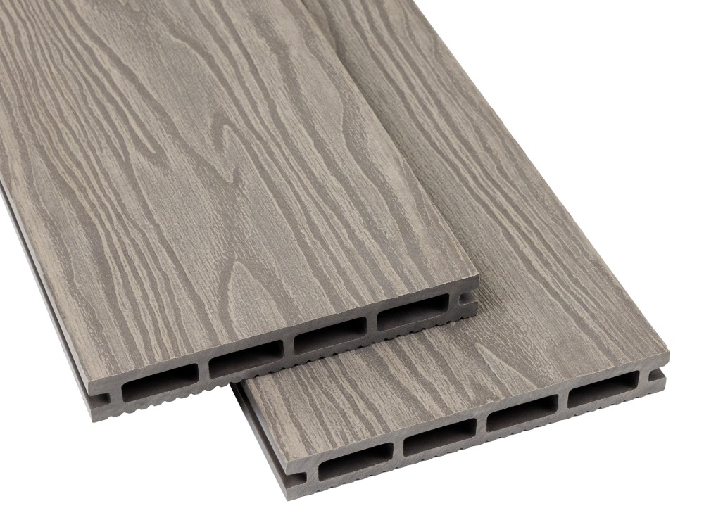 3D-Embossed Wood Plastic Composite Decking - Hollow 147×21mm