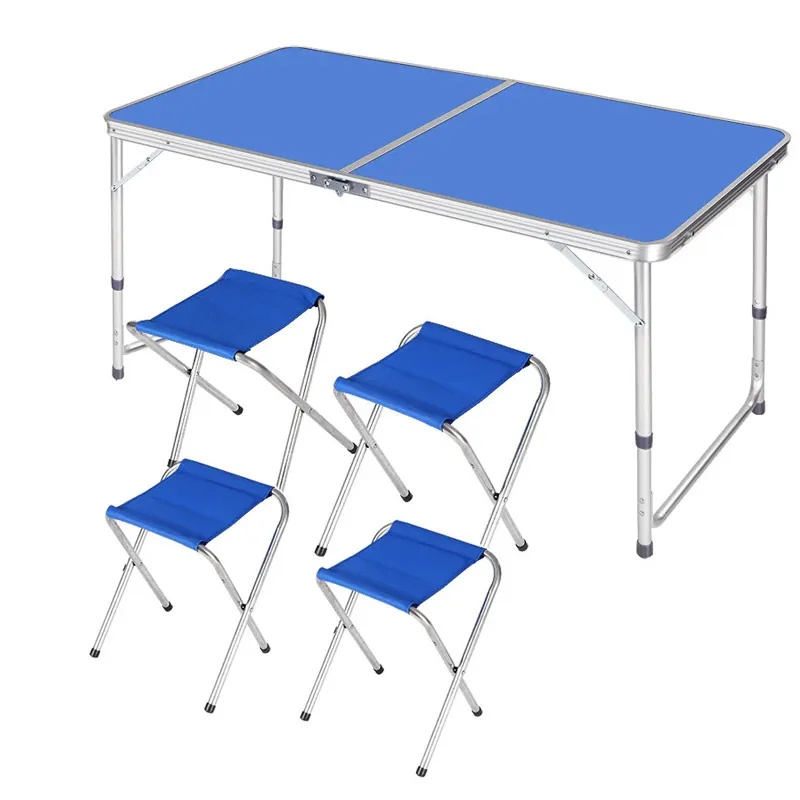 Folding Picnic Table With 4 Stools