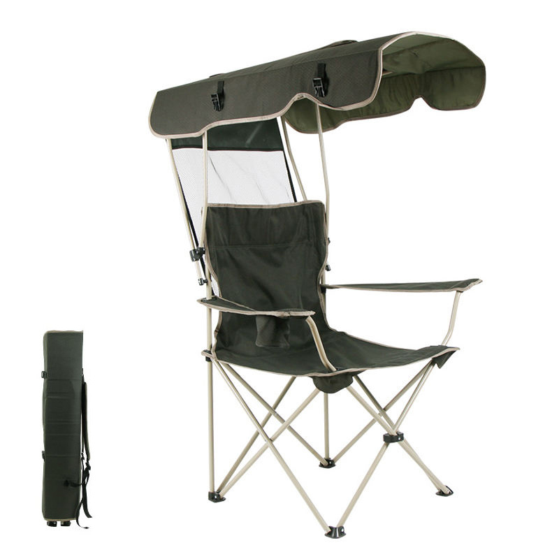 Camping Chair with Canopy Shade