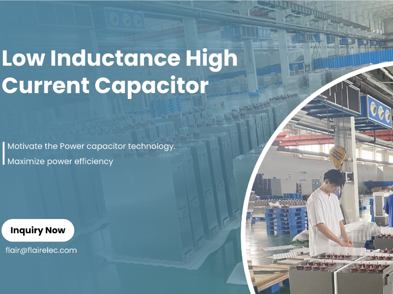 Low-inductance high current capacitor