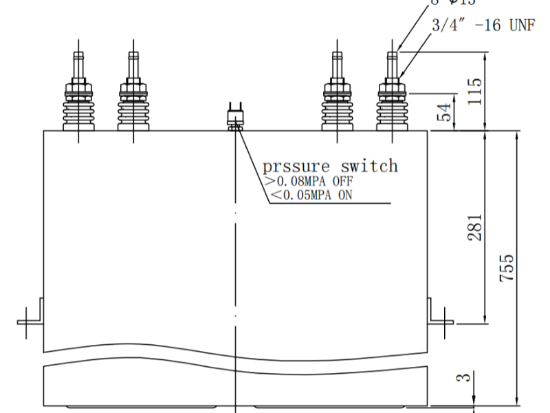 DC filtering induction furnace capacitor banks