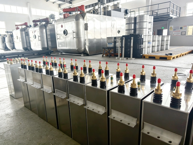 Power capacitors for induction furnace