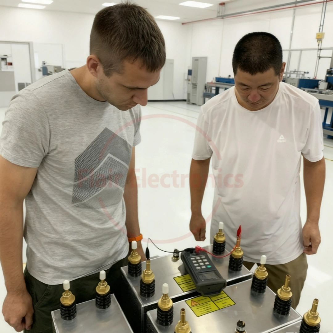 Study on Water-Cooled Capacitors Used in Medium Frequency Furnaces