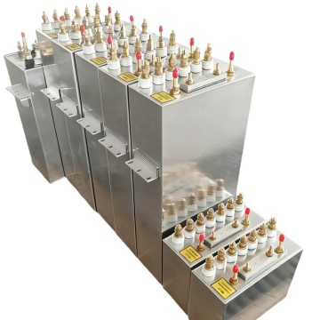 Resonant capacitor bank in medium-frequency induction heating furnace