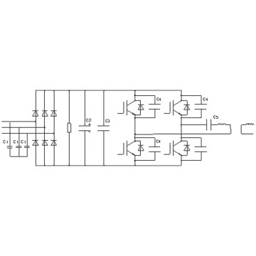 Power electronic capacitor collection