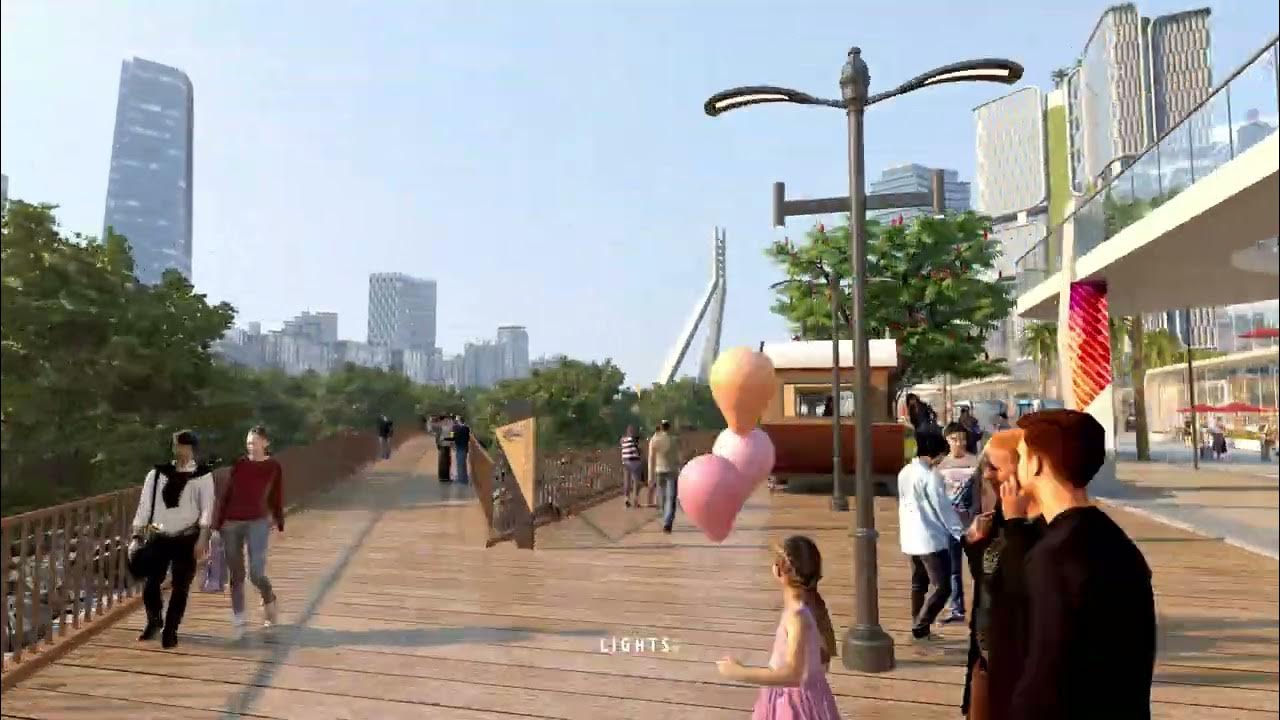 Dubai photorealistic 3d Building Walkthrough - 3d building animation service