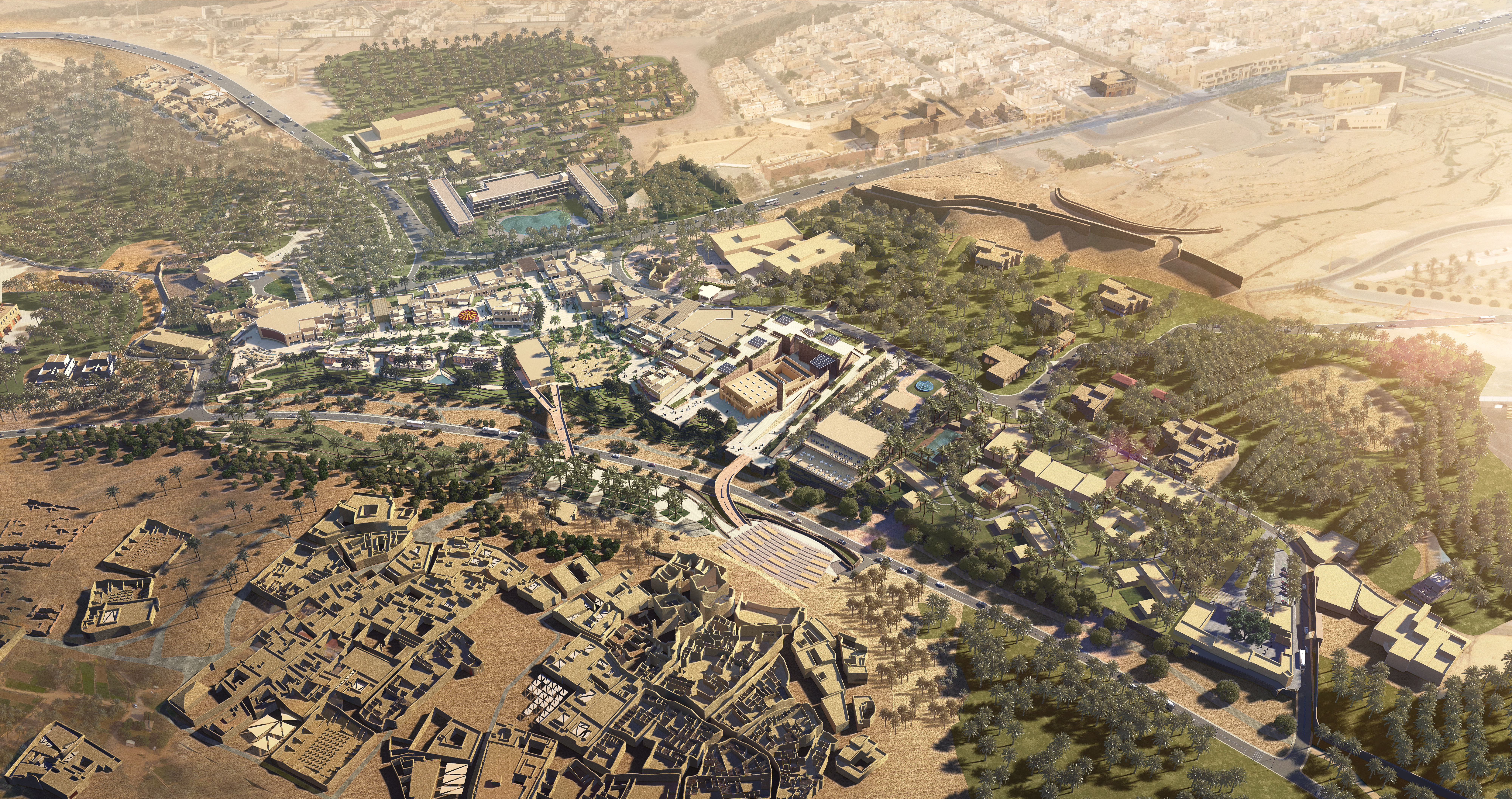 Bujairi Masterplan and Placemaking animation 3d architecture