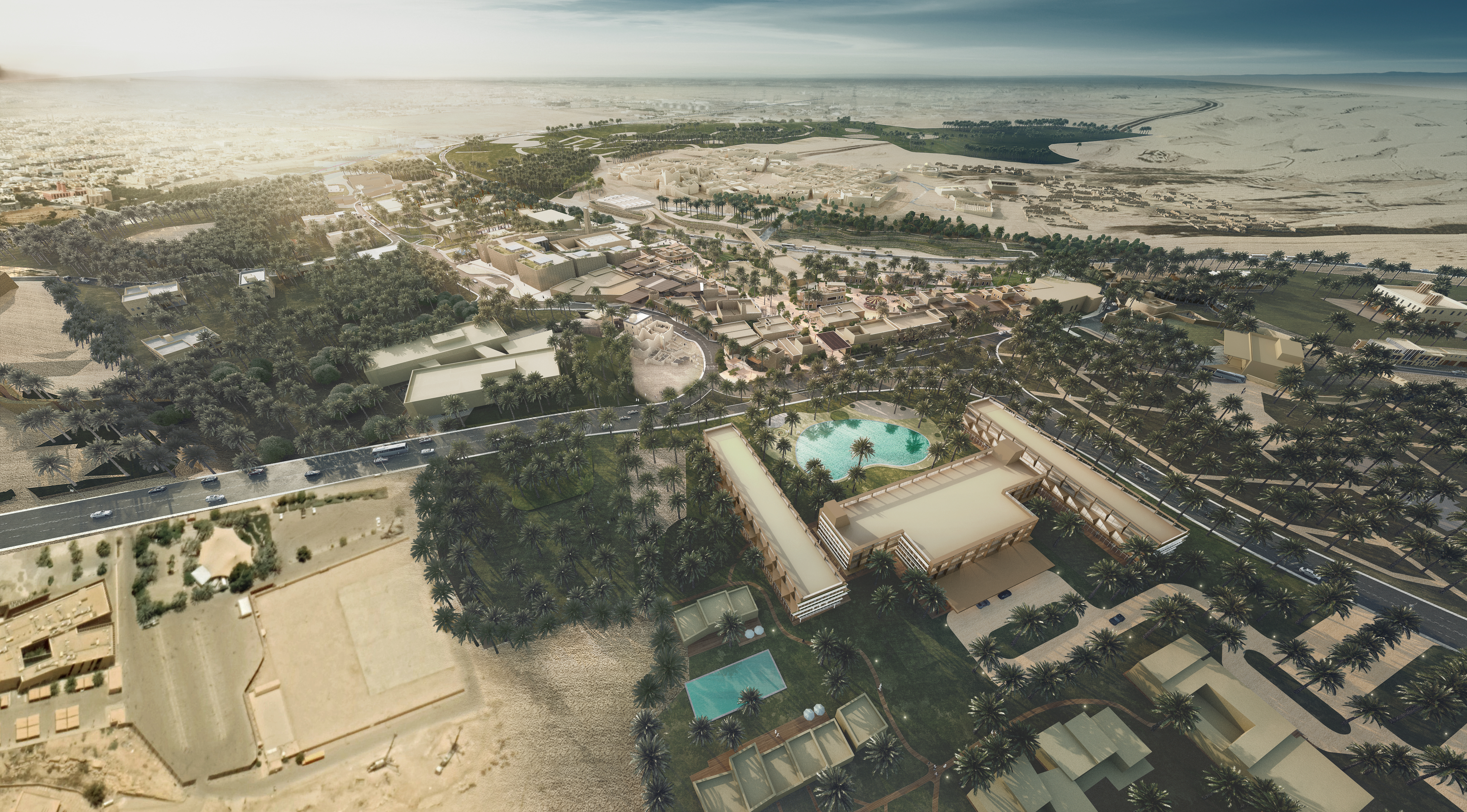 animation 3d architecture Bujairi Masterplan and Placemaking