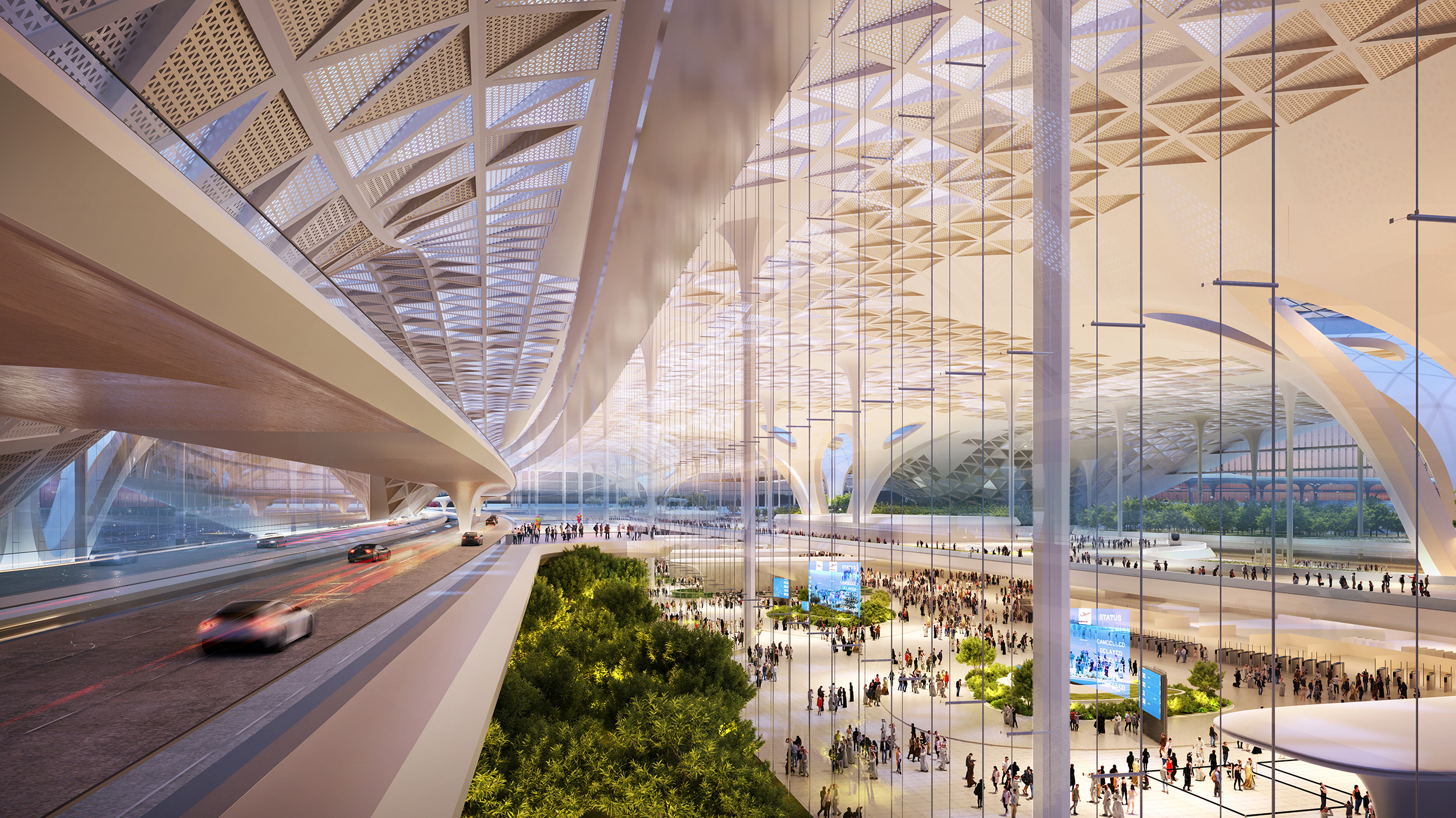 3d architectural animation-I-2304018A AMI Airport-CAM02