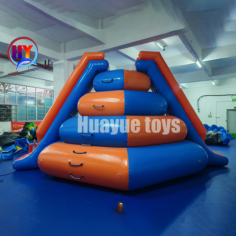 Airtight Water Sport Game Good Quality Custom Color Inflatable Floating Water Climbing Slide