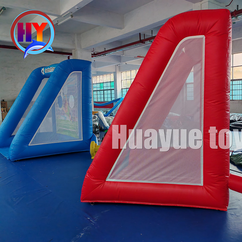 Customized Indoor Amusement Park Footbal KidsMini lnflatable Soccer Goal (3)
