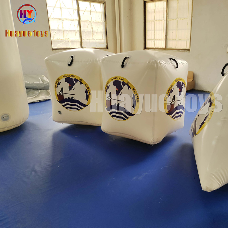 Durable Triathlon Open Water Regatta SwimmingFloating Tube Cylinder Inflatable Marker Buoy forSailing Race Sea