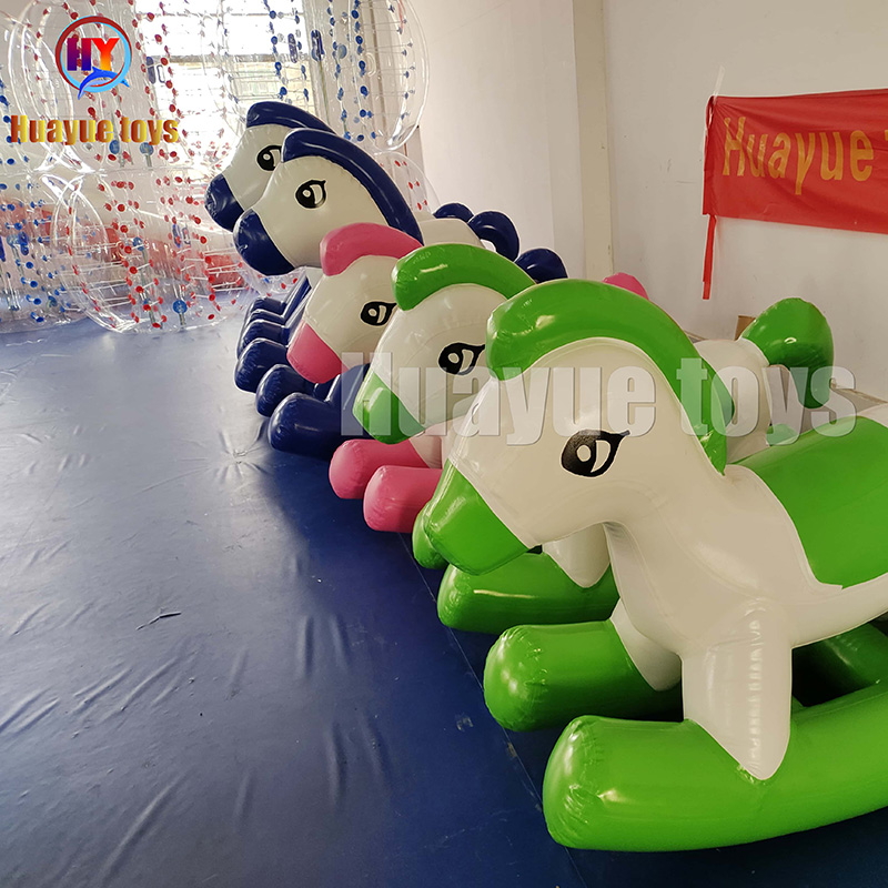 Factory High Quality Red Blue Yellow InflatableToys Inflatable Girl Pony Inflatable Pony for Sale (6)