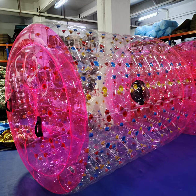 Hot Sale PVCTPU Inflatable Water Roller BalRolling Ball Inflatable Roller Zorb Ball (5)
