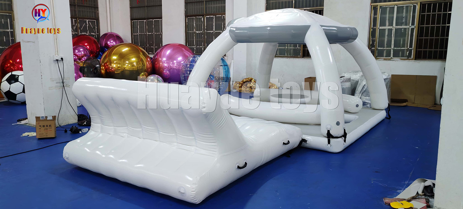 Hot Summer Water Play Equipment LargeFloating Water Platform lsland Inflatable Party Boatfor Leisure (3)