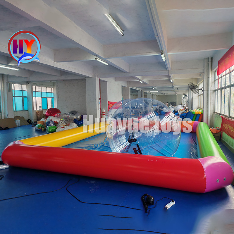 Huayue High Quality Inflatable Round orRectangular Swimming Pool for Water Walking BalGames-product