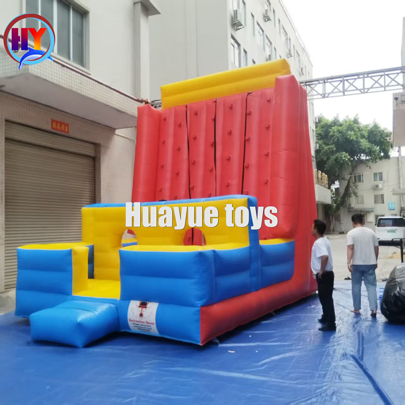 Outdoor Inflatable Climbing Wall Mountain / Kids Inflatable Rock Climbing Wall Interactive Sport Games