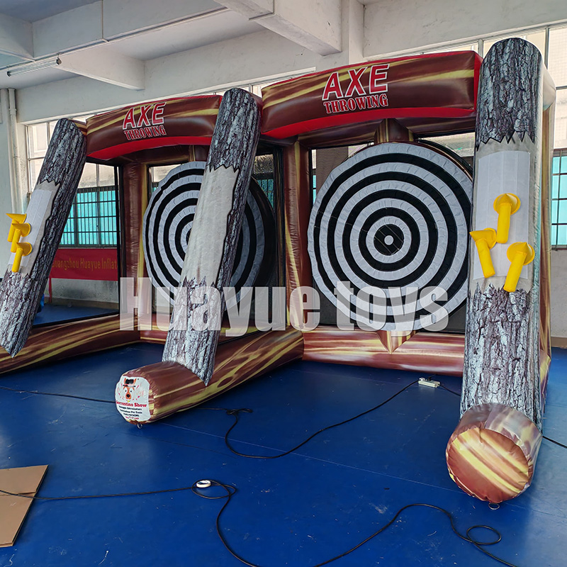 Outdoor Inflatable Game for Carnival Sports| Fun Toy Axe Target Challenge for Adults & Kids