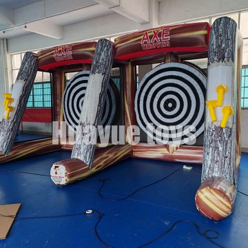 Outdoor Inflatable Game for Carnival Sports| Fun Toy Axe Target Challenge for Adults & Kids
