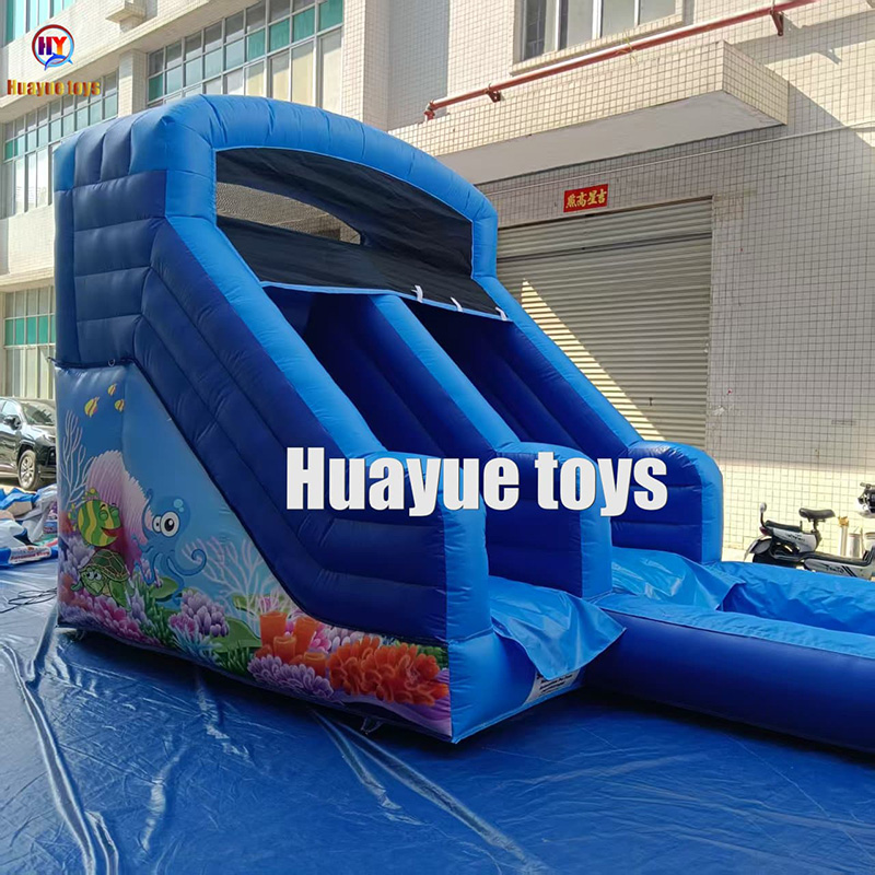 Popular Inflatable Slide Water Parks CommercialRental White Bouncy Castle Bounce House White-product