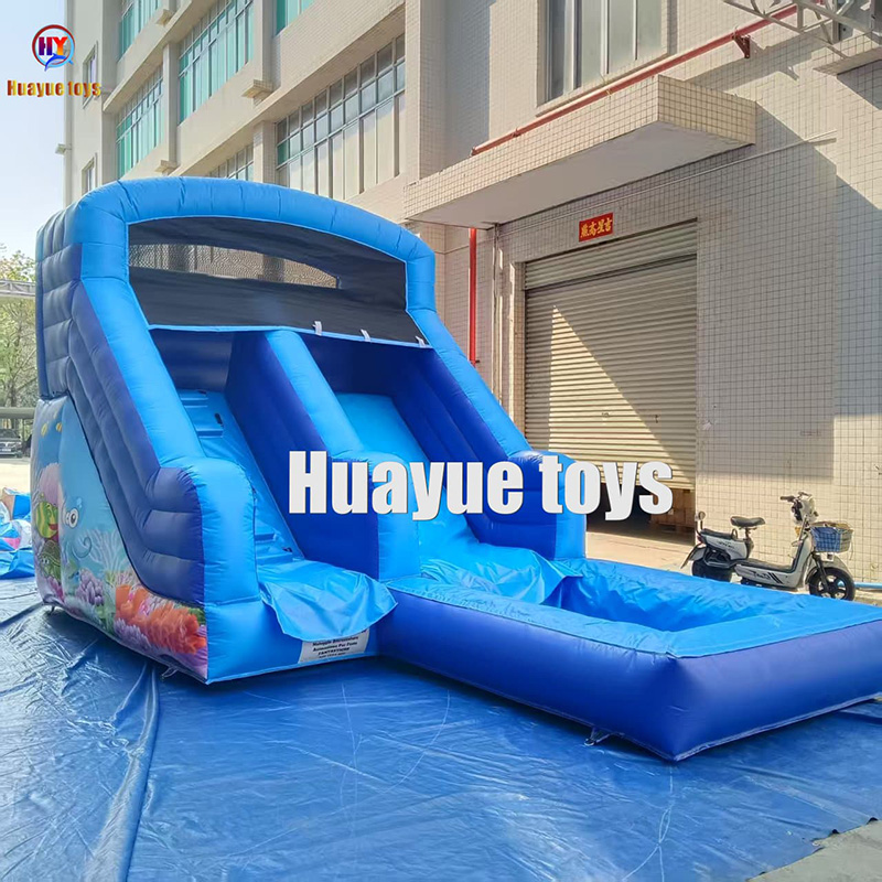 Popular Inflatable Slide Water Parks CommercialRental White Bouncy Castle Bounce House White (3)