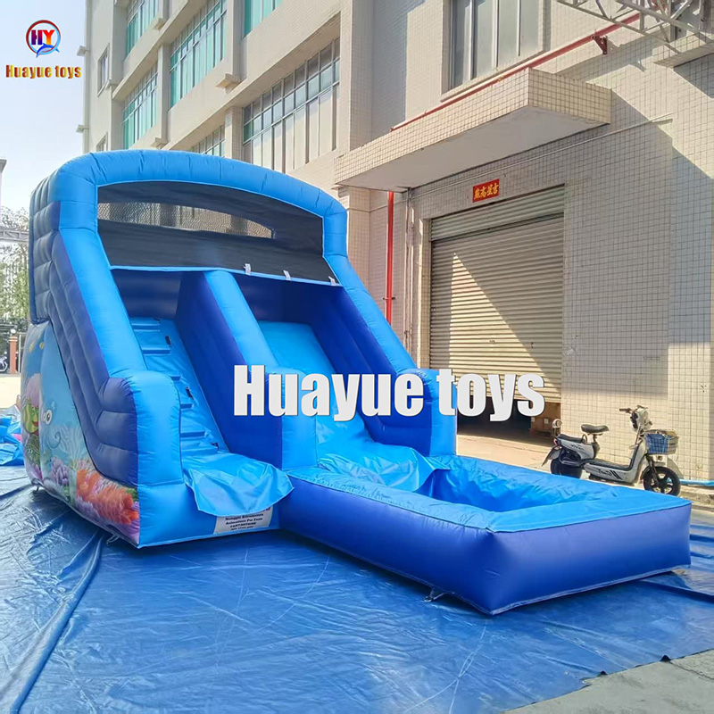 Popular Inflatable Slide Water Parks CommercialRental White Bouncy Castle Bounce House White (5)