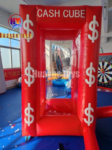 Red Inflatable Cash Cube