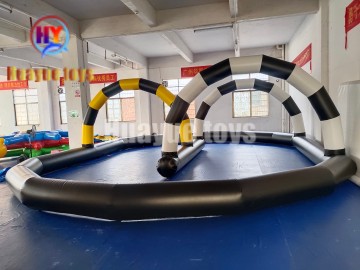 Barrera inflable para autos de choque de 10x8 metros