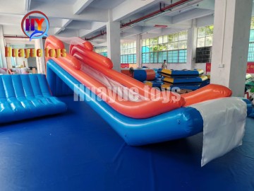 Blue-Orange-White Inflatable Yacht Slide
