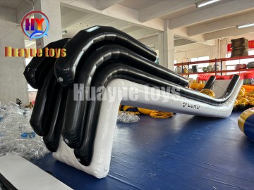 Black Inflatable Yacht Slide