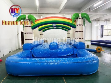 Coconut-Themed Inflatable Water Slide