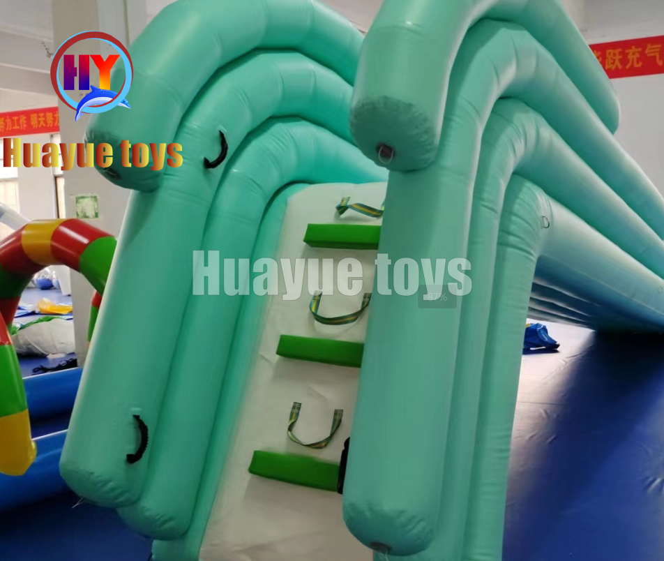Turquoise Inflatable Yacht Slide-product