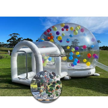 Casa de burbujas inflable