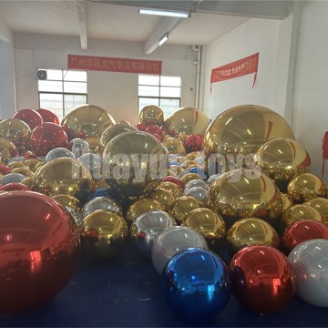 Inflatable Mirror Balls Sphere PVC Large Reflective Mirror Balloon Big Shiny Ball For Disco Christmas Wedding Party Events Decor