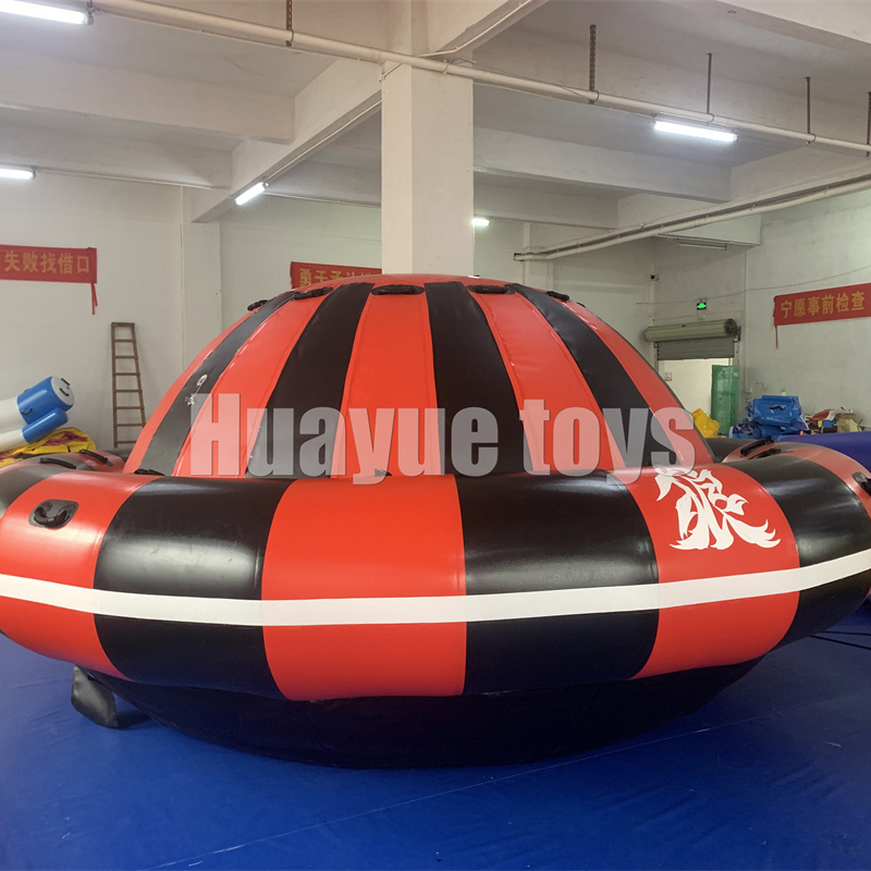 Inflatable Spinning Top UFO Towable Tube Inflatable Water Rotating Disco Boat
