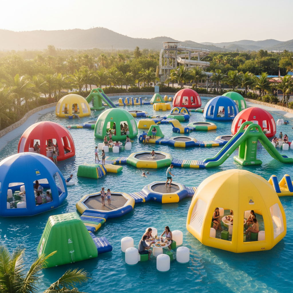 Inflatable Party Tents For Water Parks And Inflatable Aqua Parks