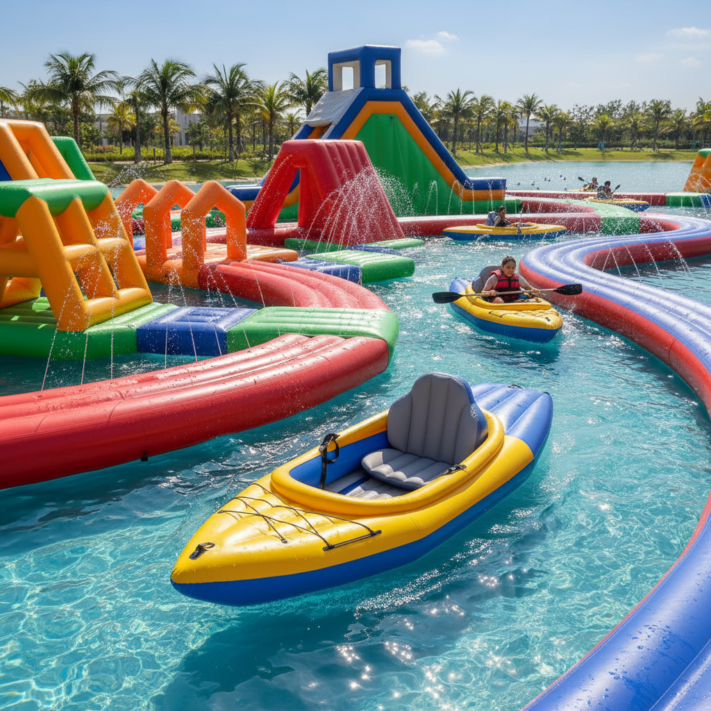 Inflatable Kayak For Water Parks And Inflatable Aqua Parks