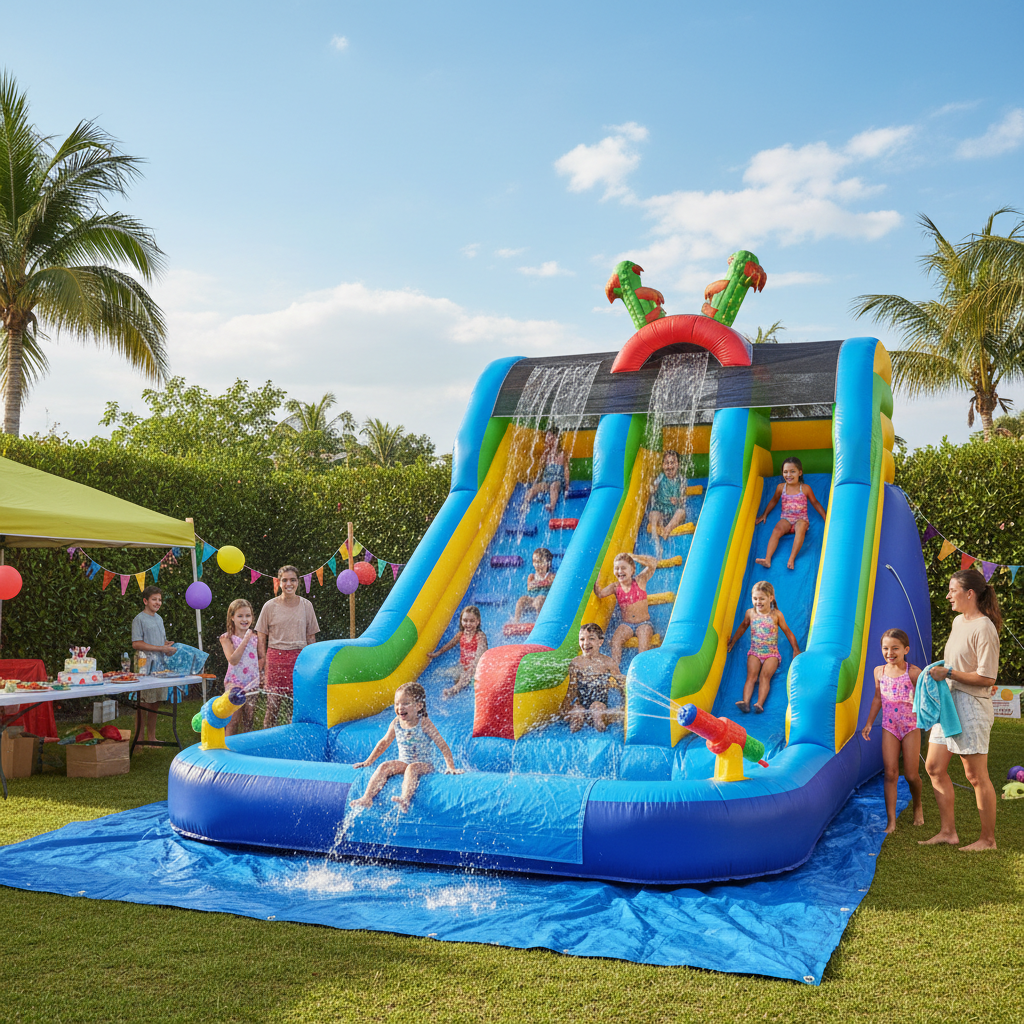 Commercial Inflatable Water Slides For Kids Birthday Parties And Family Events