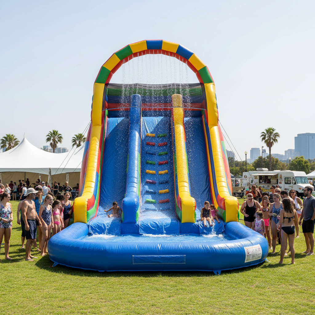 Inflatable Water Park Slide For Commercial Event Rentals And Party Businesses