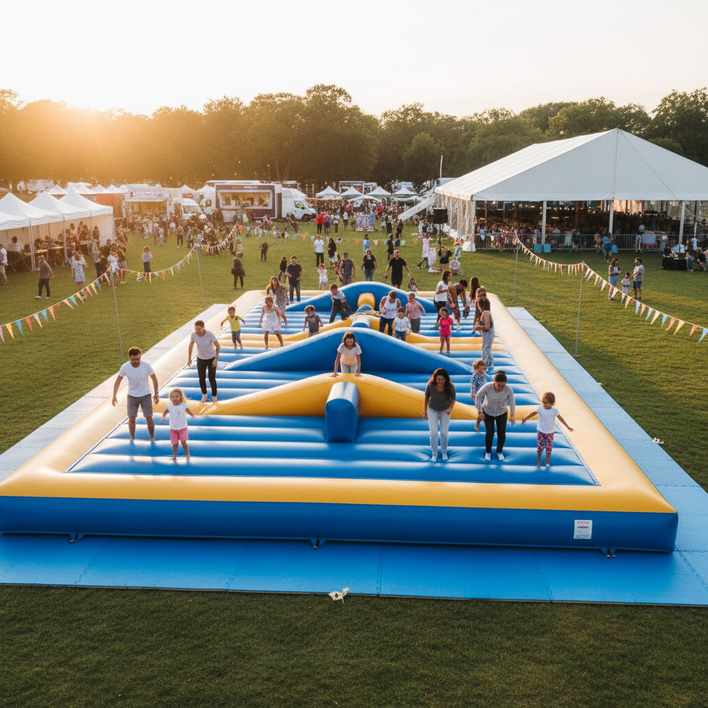 Inflatable Air Track For Commercial Event Rentals And Party Businesses