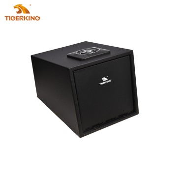 Tigerking Pistol Safe Quick Access Handgun Safe with Fingerprint Digital Keypad, Secure Home Gun Safe