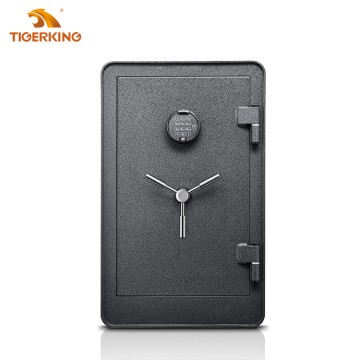 Tigerking Biometric Fireproof Safe Box,Digital Fireproof Safe with S&G locks,Removable Shelf and 3 Spoke Safe Handle,Home Safe for Cash Documents Jewelry